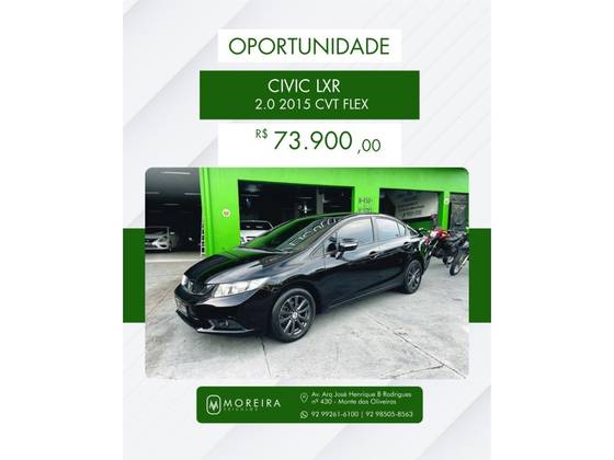 HONDA CIVIC 2.0 LXR 16V FLEX 4P AUTOMÁTICO